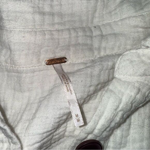 Free People Cream Textured Top - Picture 2 of 7